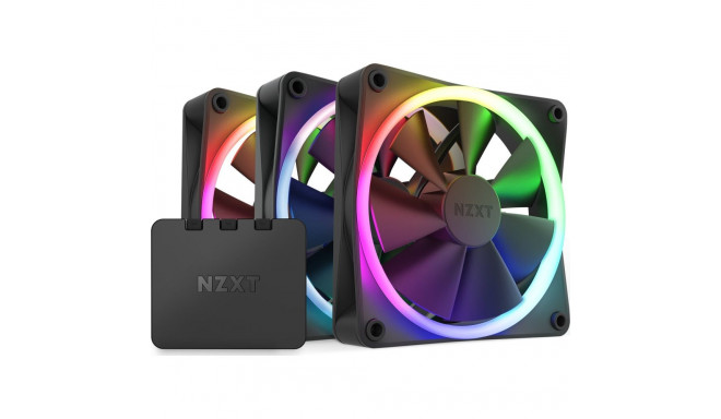Nzxt F120 RGB 3-pakk ventilaator + jaotur (RF-R12TF-B1)