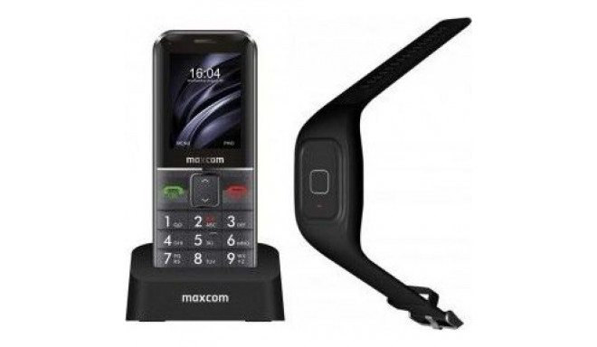 Maxcom MM735 Comfort mobile phone + SOS wristband Black