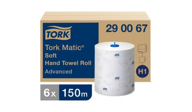 Staples TORK Towel roll ADVANCED, 2-ply, 600 sheets, white, cardboard 6 rolls