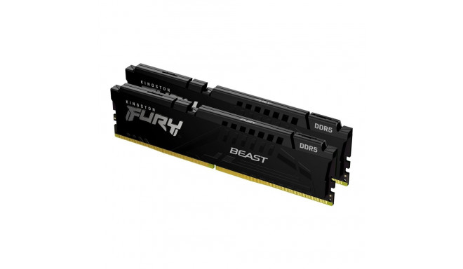 Kingston Fury Beast mälu, DDR5, 16 GB, 6000 MHz, CL30 (KF560C30BBK2-16)