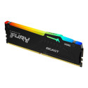Kingston Fury Beast RGB mälu, DDR5, 16 GB, 6000MHz, CL30 (KF560C30BBEA-16)