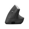 Logitech MX Vertical Advanced Ergonimic mouse RF Wireless+Bluetooth Optical 4000 DPI Right-hand