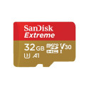 ATM card SANDISK Extreme microSDHC 32GB + adapter, 100MB/s, U3, C10, V30, UHS-I/SDSQXAF-032G-GN6AA