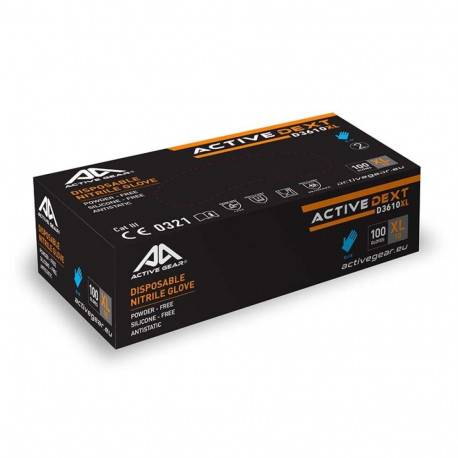 Active Gear nitriilkindad L, 100 tk