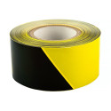 SPECIALIST+ hoiatuslint must/kollane, 75 mm x 250 m