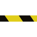 SPECIALIST+ warning tape black/yellow, 75 mm x 250 m