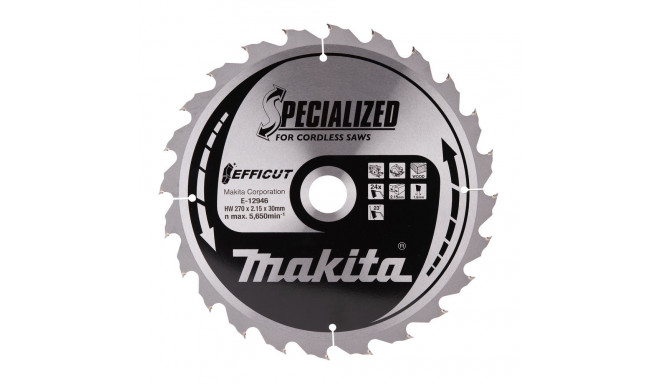 Puidulõikeketas MAKITA Efficut 270x30x2,15 mm Z-24