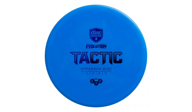 Discgolf DISCMANIA keskmine ketas SOFT EXO TACTIC Evolution hele sinine 4/2/0/3