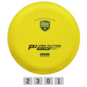 Discgolf DISCMANIA Putter D-LINE P2 FLEX 1 Yellow 2/3/0/1