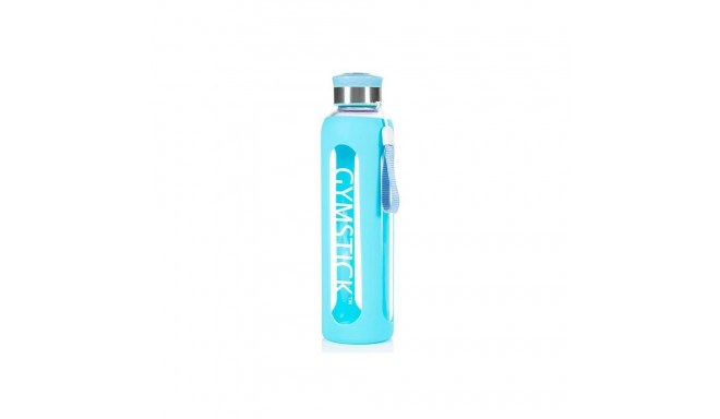 Drinking bottle GYMSTICK 600ml turquoise (glass)