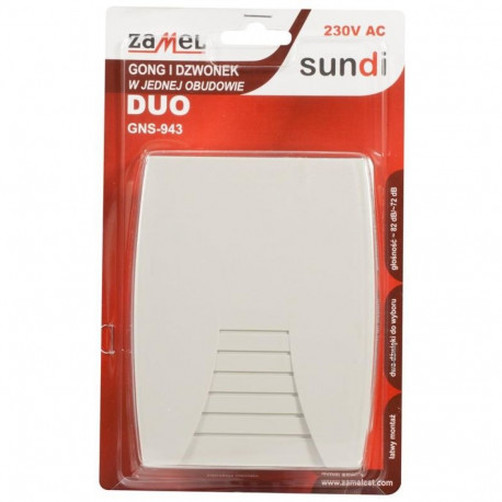 DOOR BELL GNS-943-BIA valge