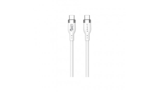 Hyper | 2M Silikoon 240W USB-C Laadimiskaabel | USB-C - USB-C