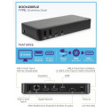 Targus | USB-C kolmik-HD dokkimisjaam 85 W toiteedastusega | Etherneti LAN (RJ-45) porte 1 | Display