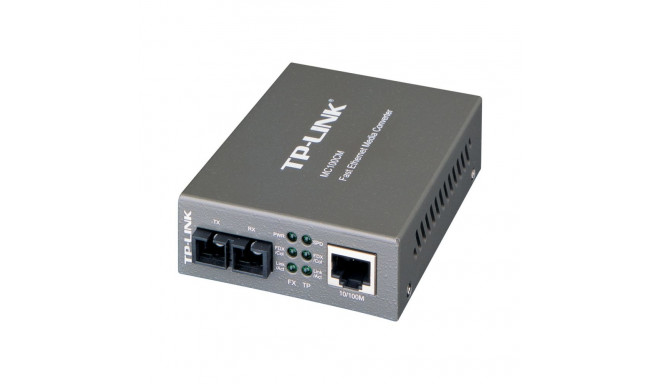 TP-LINK | 10/100Mbps Multi-Mode Media Converter | MC100CM | 10/100Base-TX | 100Base-FX