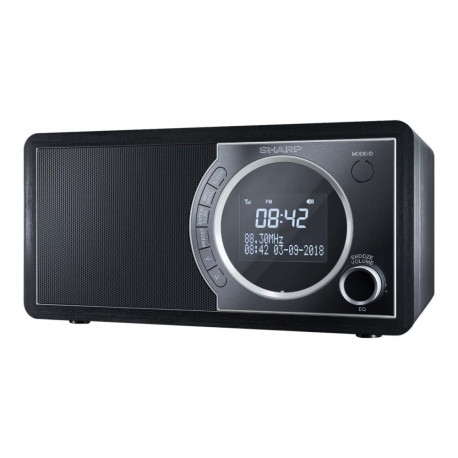 Sharp DR-450(BK) Digitaalne Raadio, FM/DAB/DAB+, Bluetooth 4.2, Äratusfunktsioon, Süsimust