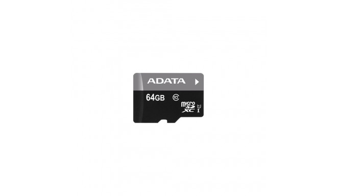 ADATA | Premier | UHS-I | 64 GB | MicroSDXC | Flash memory class 10 | Adapter