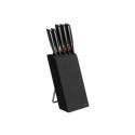 Edge knife set: 5 knives + stand