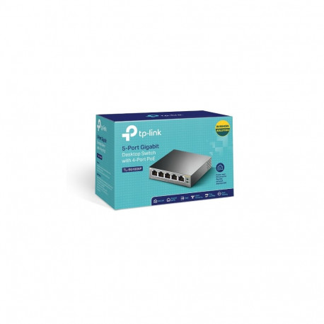 5P TP-Link SG1005P metal with 4 PoE ports