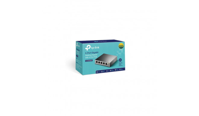 5P TP-Link SG1005P metal with 4 PoE ports