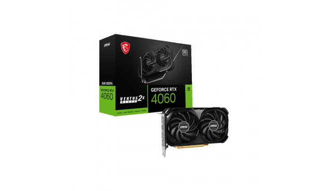 MSI GeForce RTX 4060 Ventus 2X Black OC 8GB GDDR6 graphics card