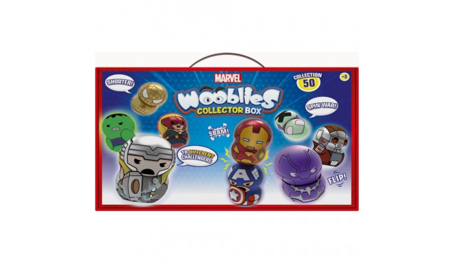 Tm Toys Marvel Wooblies figure - collector's box + 4 figures (WBM006)