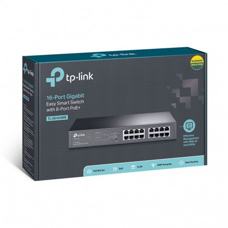 16P TP-LINK SG1016PE metall POE+