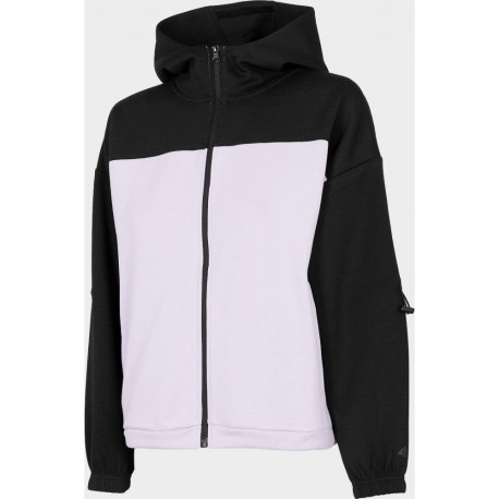 4f Women's sweatshirt H4Z22-BLD018 Light purple size L
