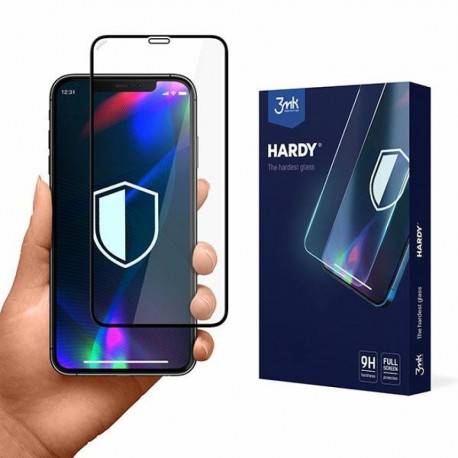 3MK Hardy iPhone XR/11 Chemically Hardened Glass Black