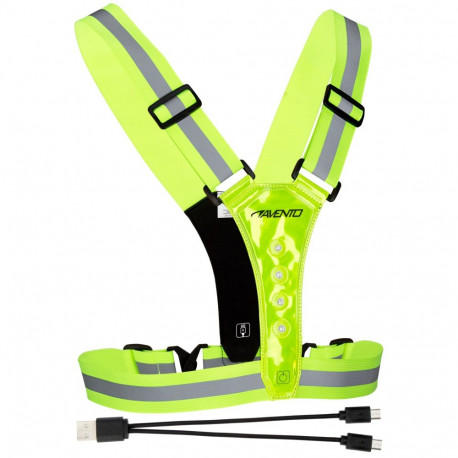 AVENTO helkiv LED 44RE kollane vest