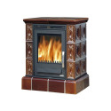 FIREPLACE HELVETIA WITH A TILED BASE