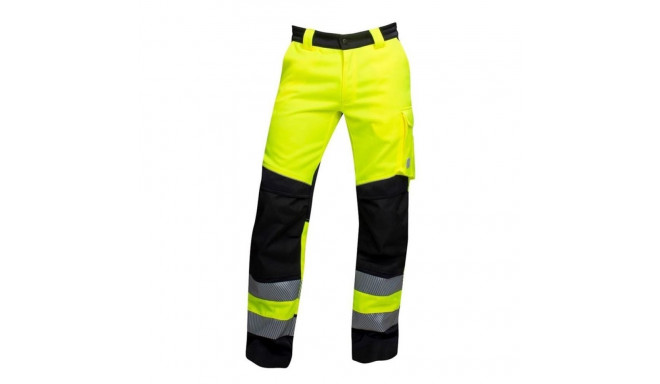 HI-VIZ TROUSERS SIGNAL YELLOW-BLACK 56