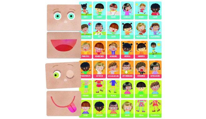 HEADU Flashcards Emotions and Actions Montessori (In Latvian lang.)