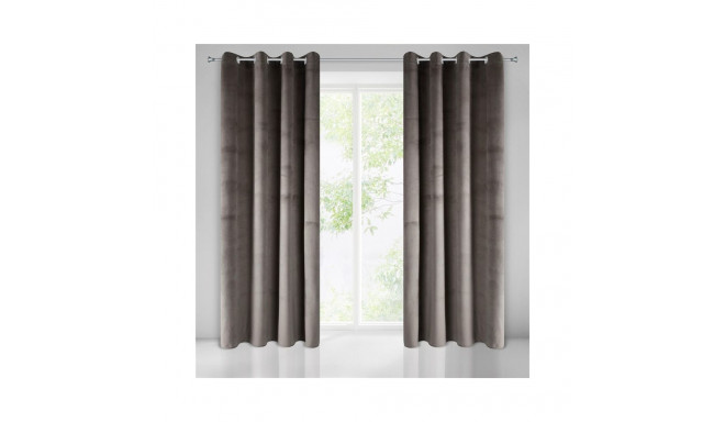 CURTAIN PIERRE BROWN/RINGS  140X250 N