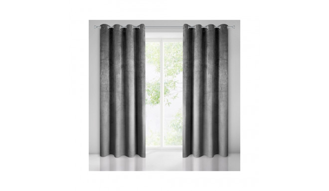 CURTAIN PIERRE GREY/RINGS 140X250 N