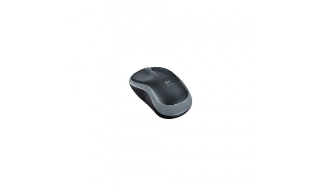 Logitech M185 Wireless Mouse, RF Wireless, 1000 DPI, Black/Grey