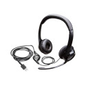Logitech H390 USB Computer Headset Wired Headphones, USB Type-A, Black