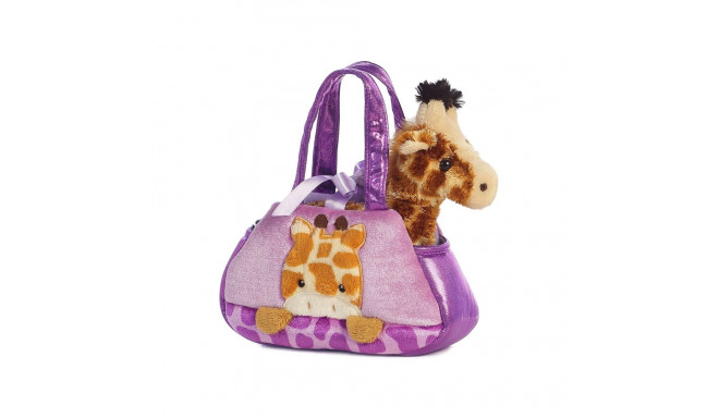 AURORA Fancy Pals plush toy giraffe in a bag, 20 cm