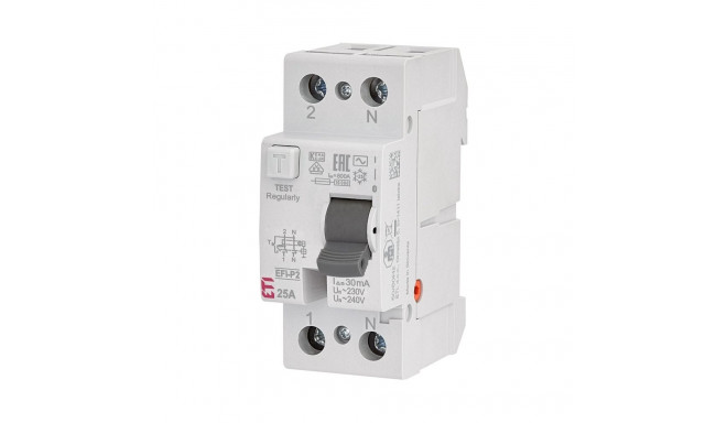 RELAY CURR LEAK 2P 25 A 30 MA EFI-P2