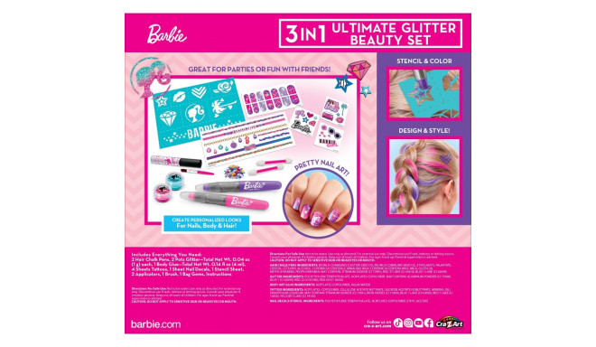 BARBIE Beauty Set 3 in 1 Ultimate Glitter