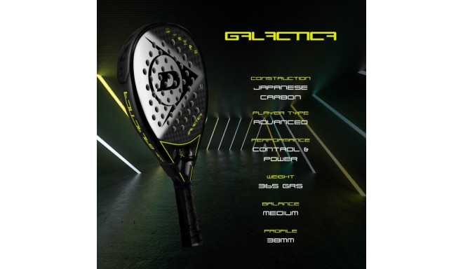 Padel bat Dunlop GALACTICA 12K Carbon 365g