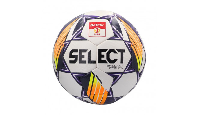 Piłka nożna Select Brillant Replica DB Betclic 1 Liga v24 biało-pomarańczowo-fioletowa 18766 5