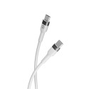 Forever Flexible cable USB-C - USB-C 1,0 m 60W white