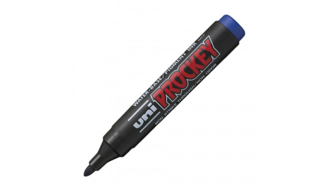 Permanent marker with conical tip UNI-BALL Prockey PM122 blue