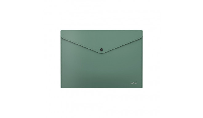 Envelope folder  ErichKrause® Fizzy Classic, А4, opaque, green (12 pcs in a bag)