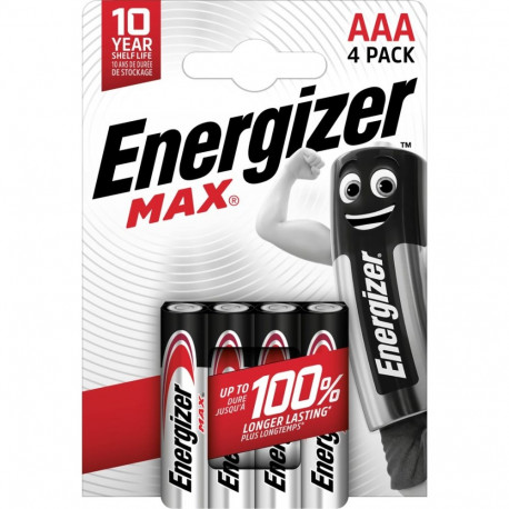 Batteries - Energizer Alkaline Max Aaa Lr03, 4 Pieces, Green