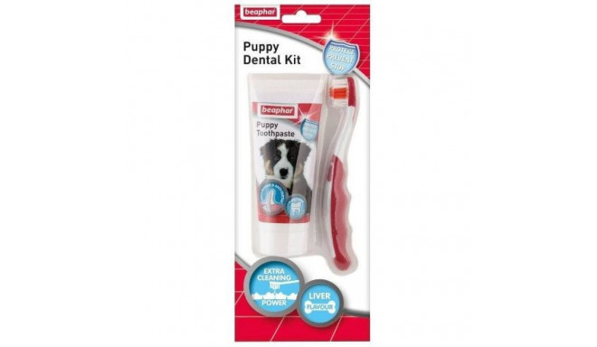 Oral Care Set - Beaphar Toothpaste + Toothbrush for Dogs 50 g