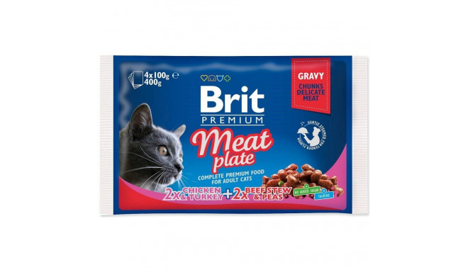 Cat Food - Brit Premium Cat Meat Plate 4x100g