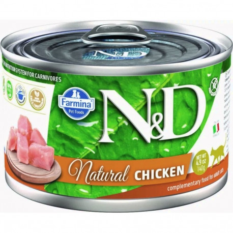 Wet Cat Food - FARMINA N&D Cat Natural Chicken 140g 18% Protein