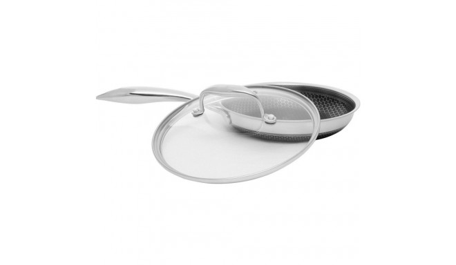 Frying Pan - Kohersen Black Cube 20 cm with Lid Silver