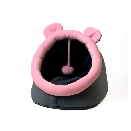 Cat Bed - Graphite-pink
